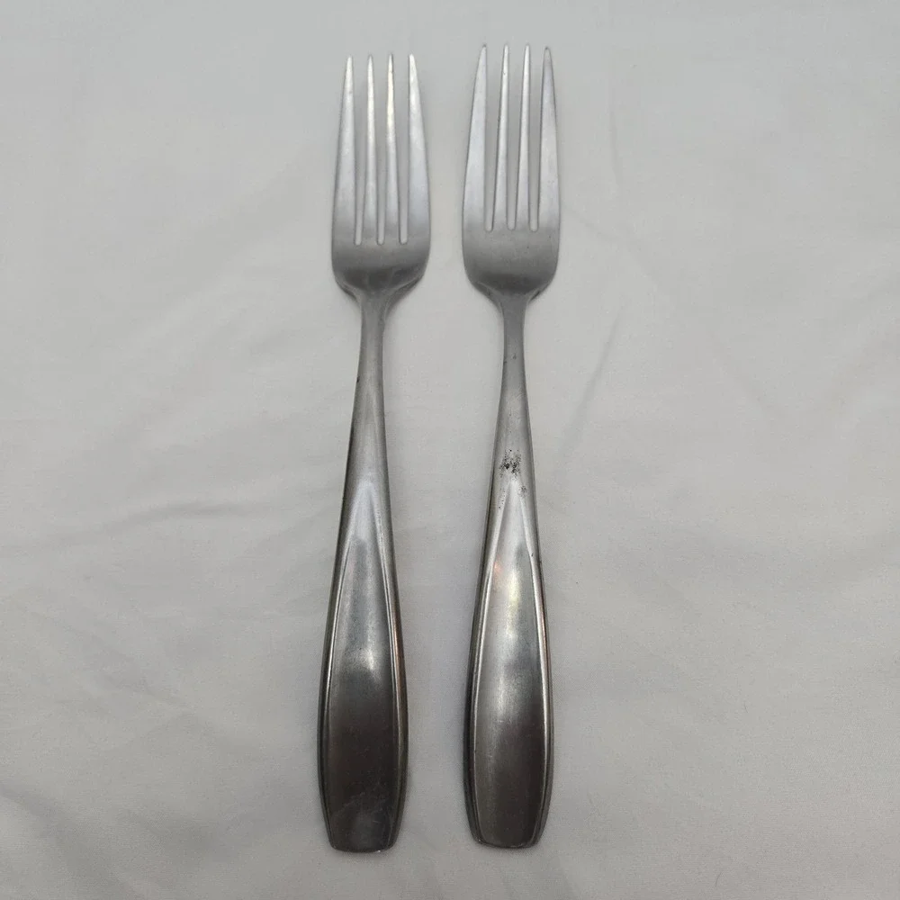 Lot Of 2 (Two) Aspen (Stainless, Satin) by Cambridge Silver GUC Normal Use‎ Wear